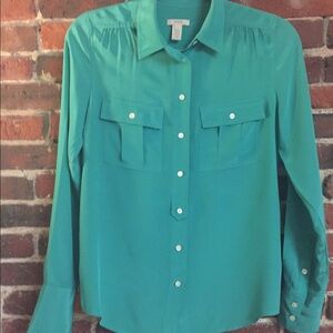 J. Crew Teal Blouse